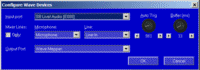 Wave Devices dialog, Blue style