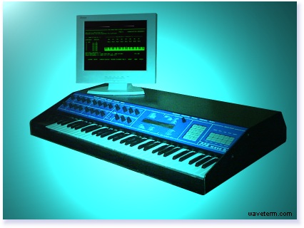 image of PPG Wave 2.3 with 15inch LCD monitor running Waveterm C software